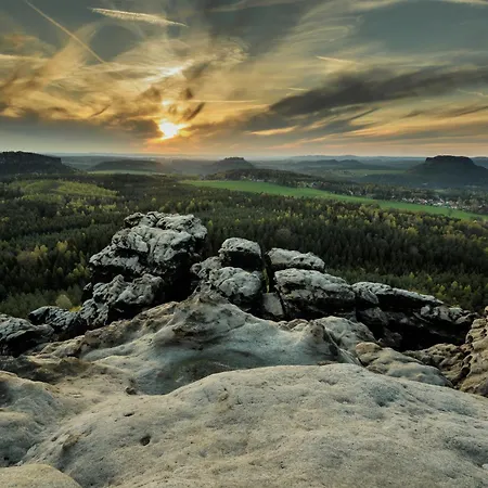 Ferienwohnung Kohlbornsteinblick Am Malerweg Krippen Buitenkant foto